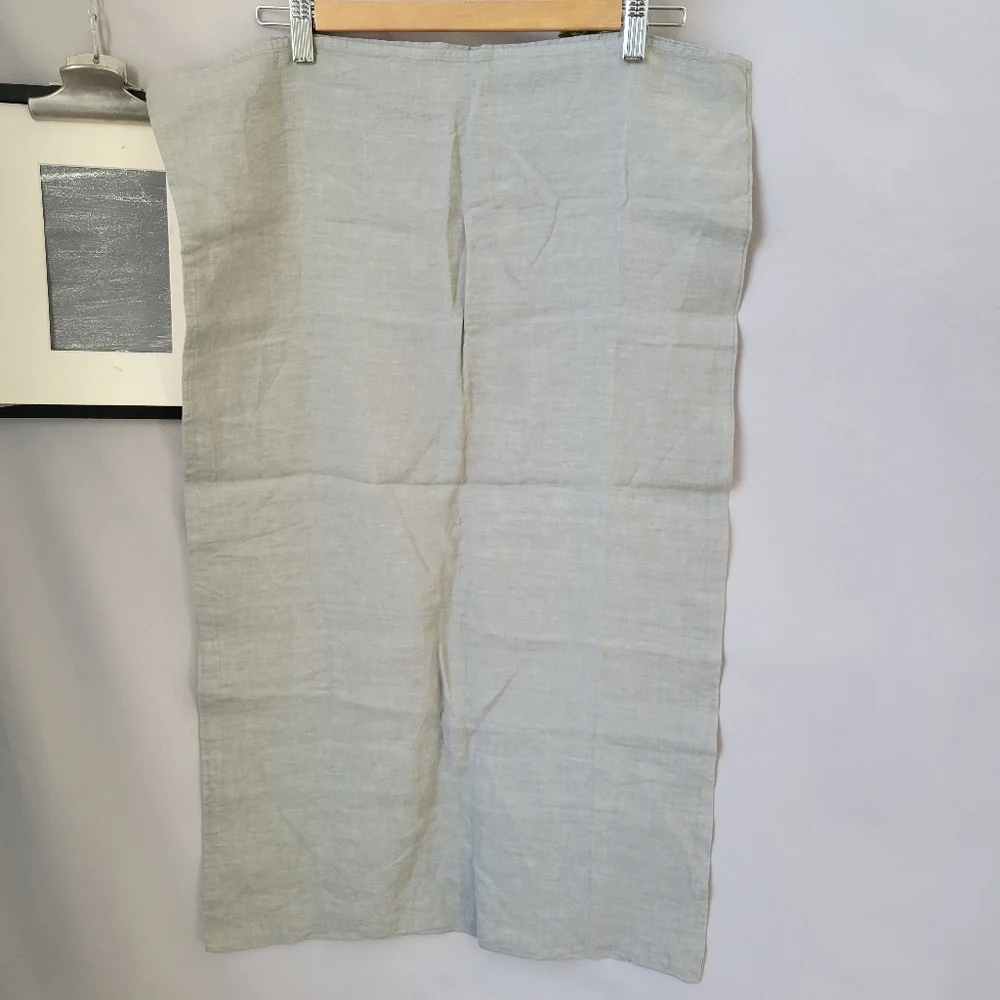 NEW Restoration Hardware Stonewashed Linen Standard Pillowcase Gray Fog